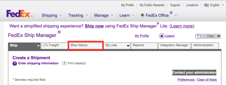 Guide: How To View Past Shipment Details And Tracking Numbers On FedEx ...