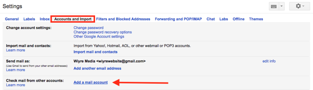 bluehost email settings for gmail